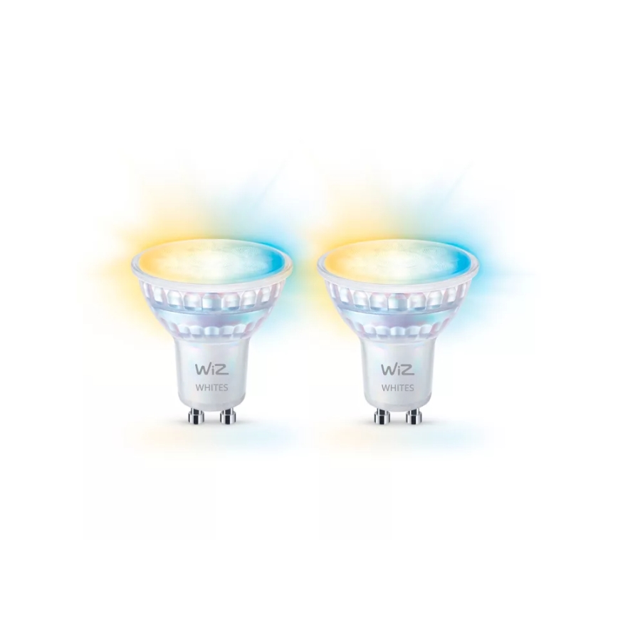KIT 2x LED Ljusreglerad glödlampa PAR16 GU10/4,7W/230V 2700-6500K CRI 90 Wi-Fi - WiZ