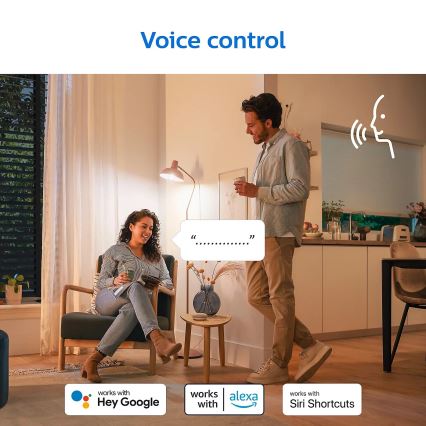 KIT 2x LED Ljusreglerad glödlampa Philips A60 E27/8W/230V Wi-Fi