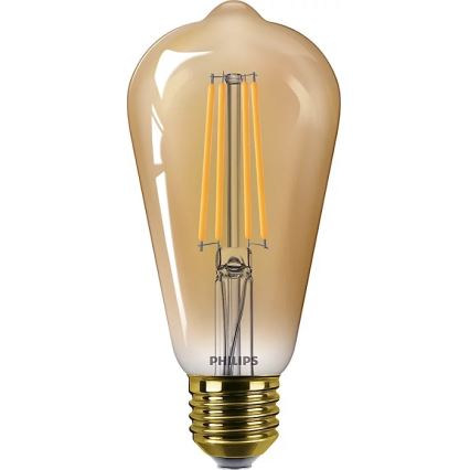 KIT 2x LED Ljusreglerad glödlampa VINTAGE Philips ST64 E27/4,2W/230V 2200K