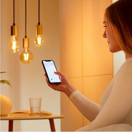 KIT 2x LED Ljusreglerad glödlampa VINTAGE FILAMENT ST64 E27/6,7W/230V 2000-5000K Wi-Fi - WiZ
