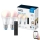 KIT 2x LED RGBW dimbar lampa A60 E27/8,5W/230V 2200-6500K Wi-Fi + fjärrkontroll - WiZ