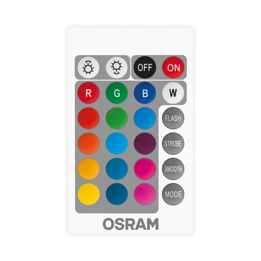 KIT 2x LED RGBW dimbar lampa B38 E14/4,9W/230V 2700K + fjärrkontroll - Osram