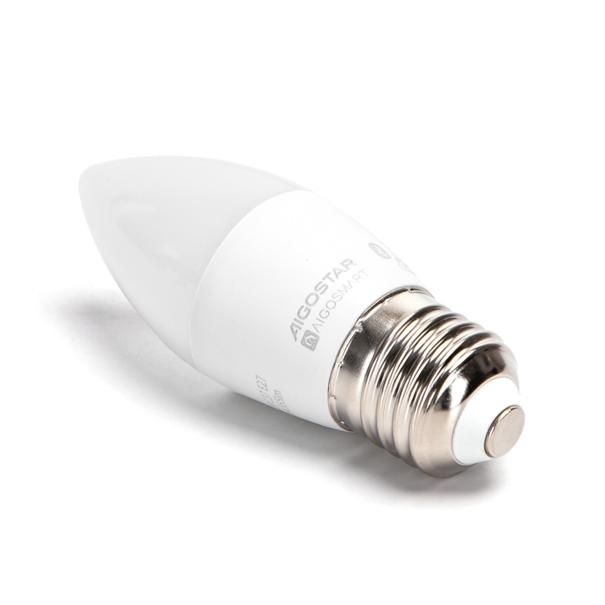 KIT 2x LED RGBW dimbar lampa MESH Smart C37 E27/6,5W/230V 2700-6500K + fjärrkontroll - Aigostar