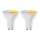 KIT 2x LED RGBW dimbar lampa MESH Smart GU10/6,5W/230V 2700-6500K - Aigostar