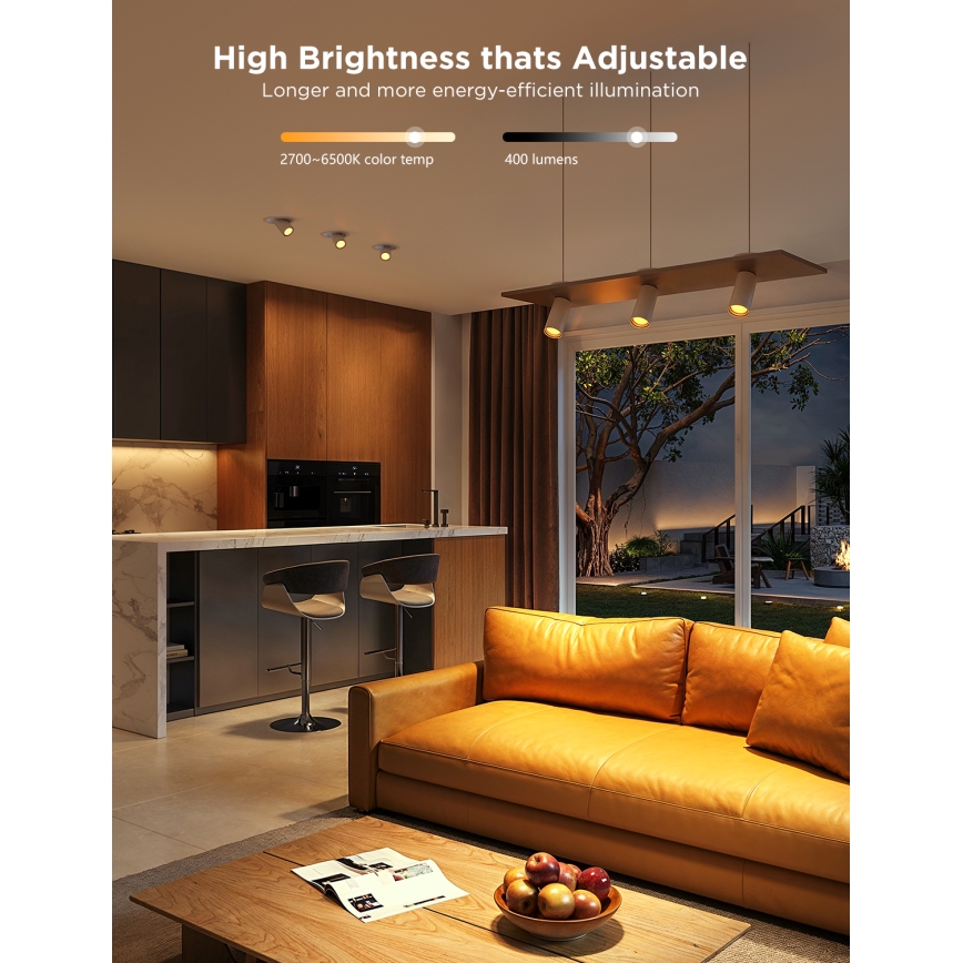 KIT 2x LED RGBWW Ljusreglerad glödlampa GU10/4,8W/230V 2700-6500K Wi-Fi - Govee
