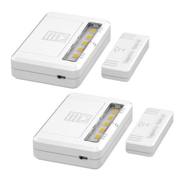 KIT 2x LED Skåpbelysning LED/0,5W/2xAAA