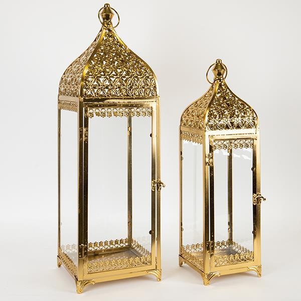 KIT 2x Lykta guld
