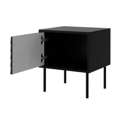 KIT 2x Sängbord CORTINA 51x45 cm svart
