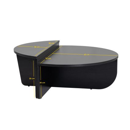 KIT 2x Soffbord ORION svart