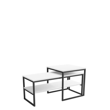 KIT 2x Soffbord TONY svart/vit