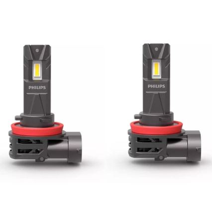 KIT 2xLED Bilglödlampa 11366 U2500 CX H8/H9/H16 PGJ19-1/3/5/20W/12V 6000K