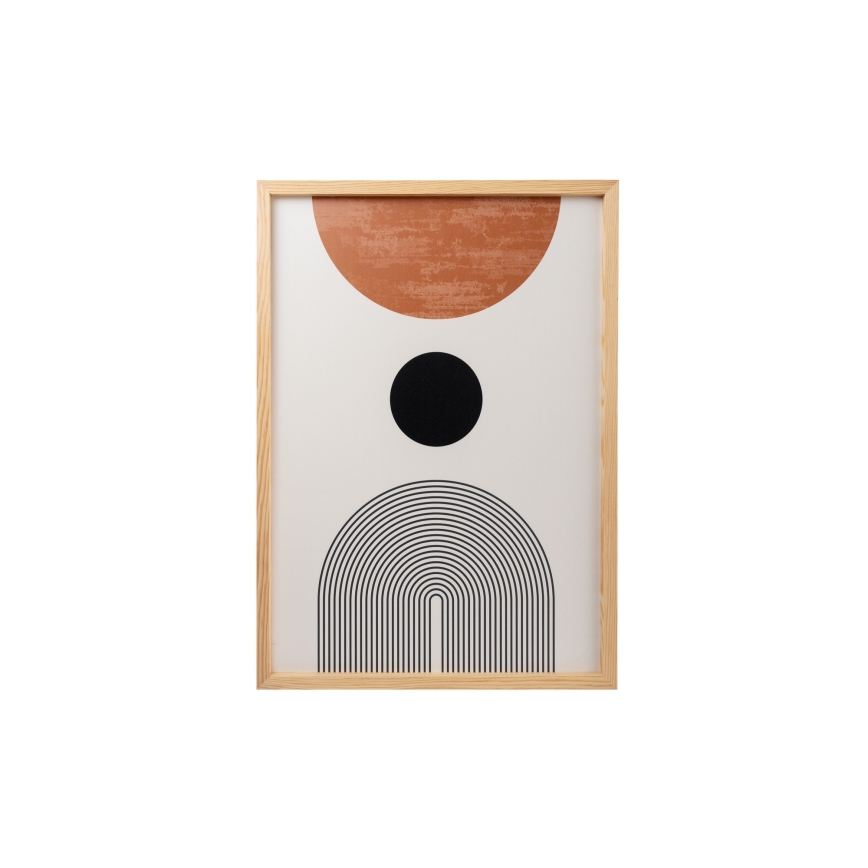 KIT 3x Bild i fotoram 50x70 cm beige/brun