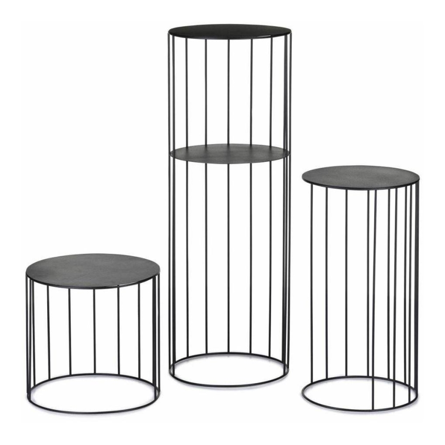 KIT 3x Blomställ LOFT svart
