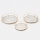 KIT 3x Dekorativt bricka diameter 27/33/37 cm guld