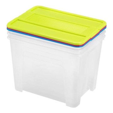 KIT 3x Förvaringslåda TEX BOX 21 l