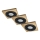 KIT 3x Infälld lampa TOBBY 1xG9/20W/230V 11,5x11,5 cm ek/svart