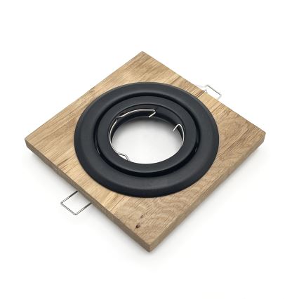 KIT 3x Infälld lampa TOBBY 1xG9/20W/230V 11,5x11,5 cm ek/svart