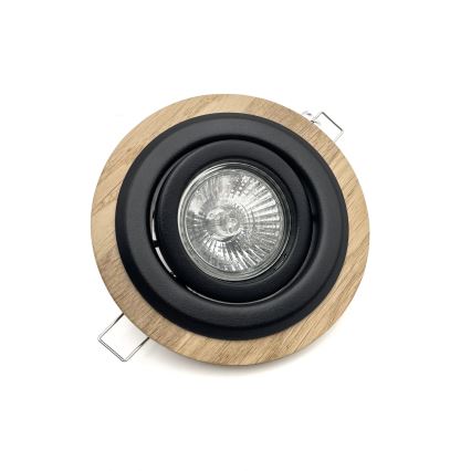 KIT 3x Infälld lampa TOBBY 1xG9/20W/230V diameter 11,5 cm ek/svart
