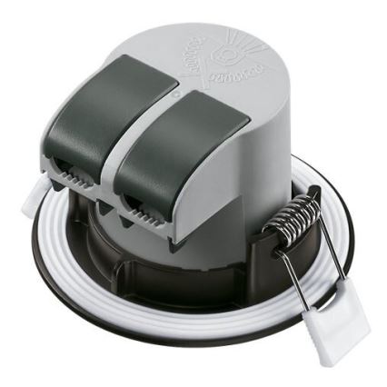 KIT 3x Infälld LED badrumsbelysning LED/5,5W/230V 2700K IP65 svart