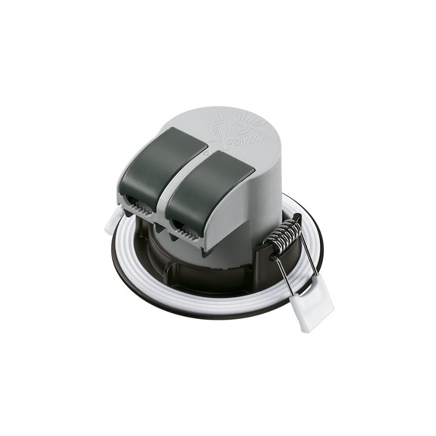 KIT 3x Infälld LED badrumsbelysning LED/5,5W/230V 2700K IP65 svart