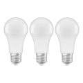 KIT 3x LED glödlampa A60 E27/10W/230V 2700K
