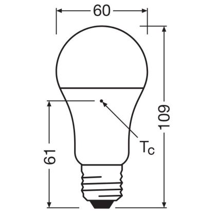 KIT 3x LED glödlampa A60 E27/10W/230V 2700K