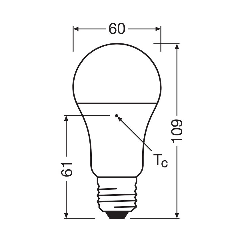 KIT 3x LED glödlampa A60 E27/10W/230V 2700K