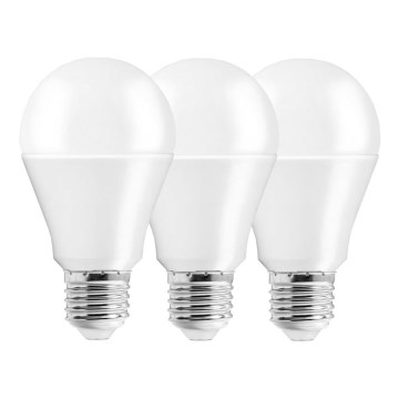 KIT 3x LED glödlampa A60 E27/10W/230V 3000K