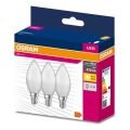 KIT 3x LED glödlampa B38 E14/4,9W/230V 3000K - Osram