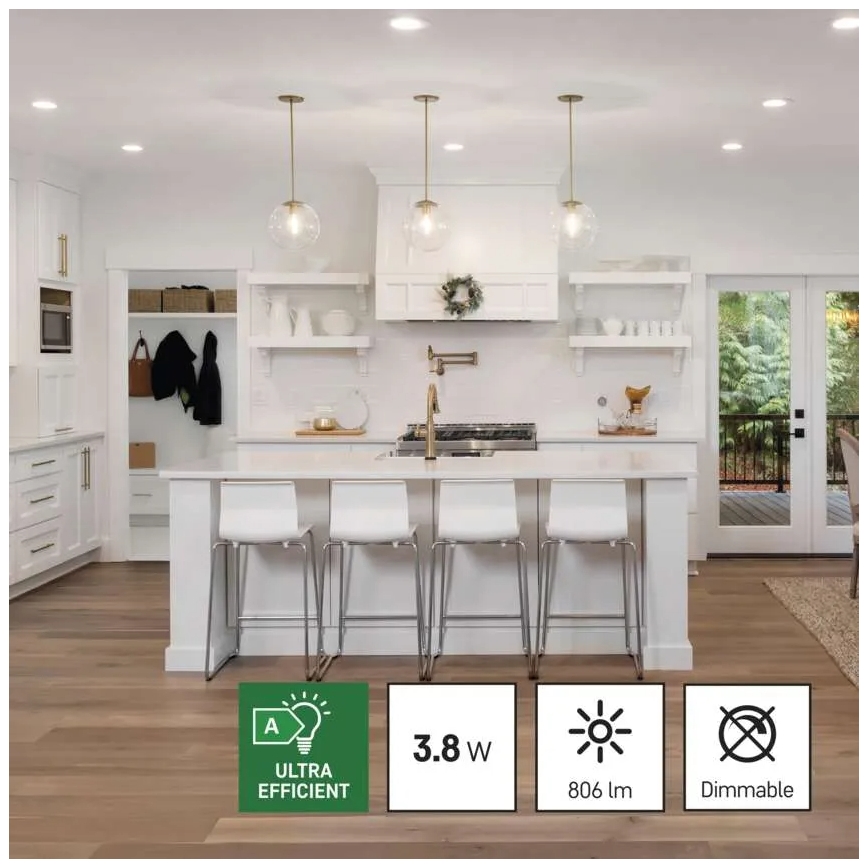 KIT 3x LED glödlampa FILAMENT A60 E27/3,8W/230V 4000K Energiklass A