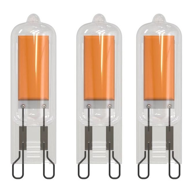 KIT 3x LED glödlampa G9/2W/230V 3000K - Eglo 10614