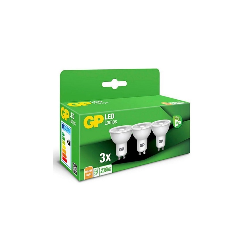 KIT 3x LED glödlampa GU10/3,1W/230V 2700K - GP