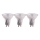 KIT 3x LED glödlampa GU10/4,5W/230V 4000K