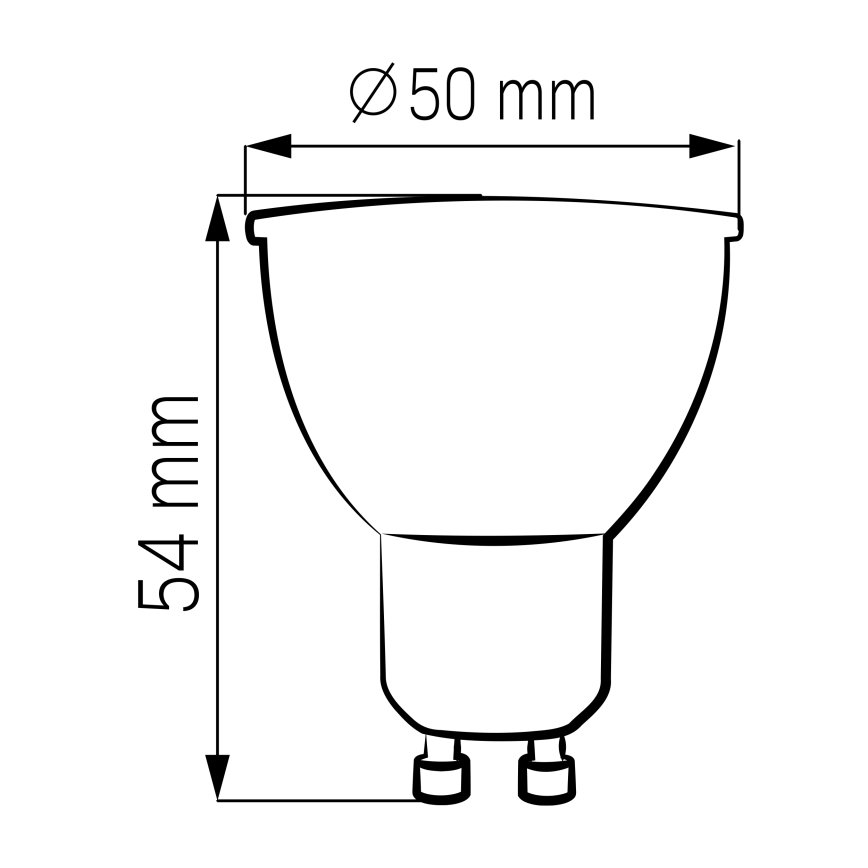 KIT 3x LED glödlampa GU10/4,5W/230V 4000K