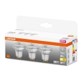 KIT 3x LED glödlampa PAR16 GU10/2,6W/230V 2700K - Osram