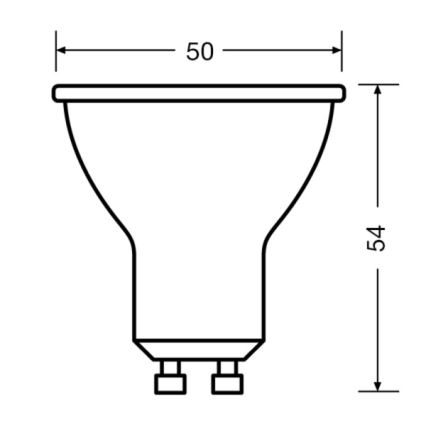 KIT 3x LED glödlampa PAR16 GU10/4,5W/230V 6500K 120° - Osram