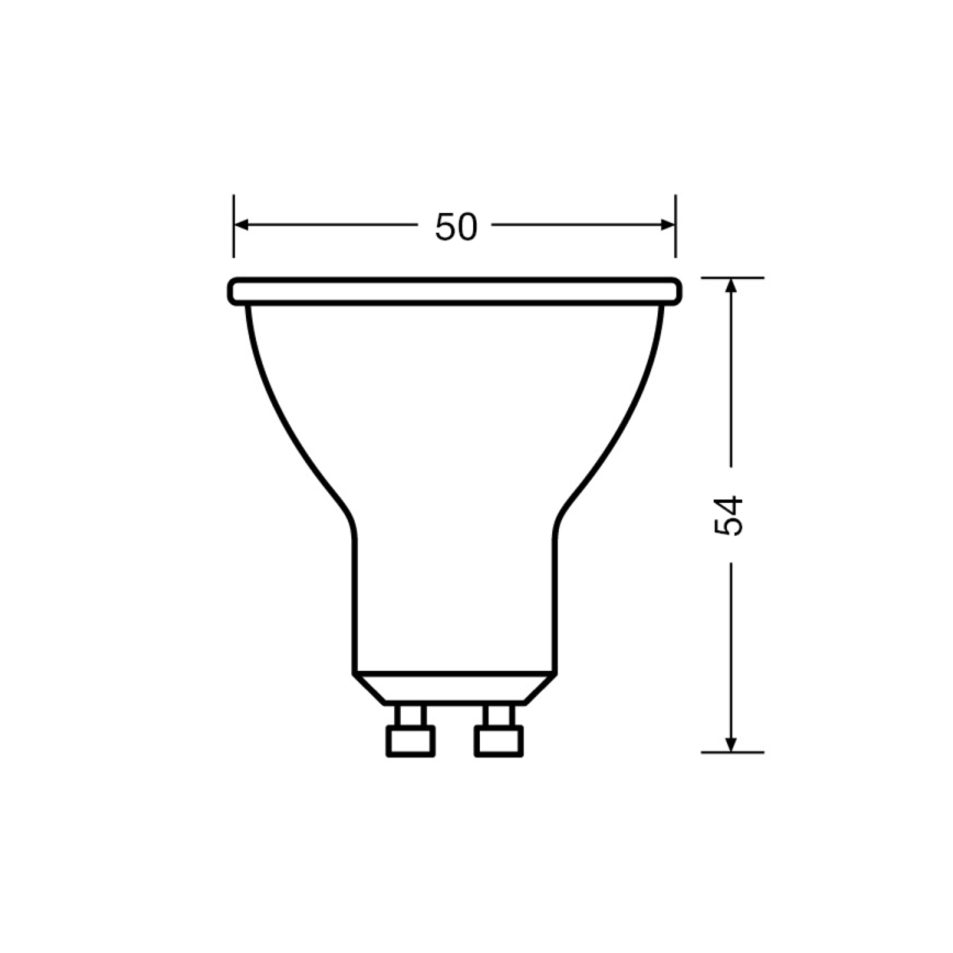 KIT 3x LED glödlampa PAR16 GU10/4,5W/230V 6500K 120° - Osram