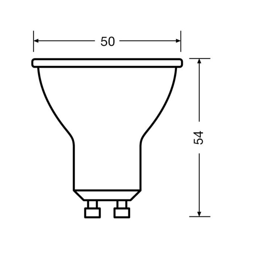 KIT 3x LED glödlampa PAR16 GU10/6,9W/230V 2700K 36° - Osram