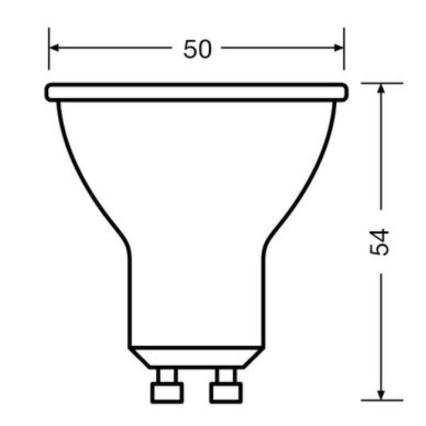 KIT 3x LED glödlampa PAR16 GU10/6,9W/230V 6500K - Osram