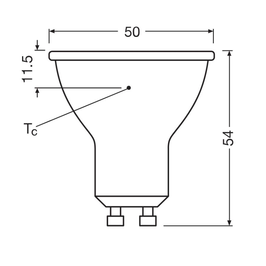 KIT 3x LED glödlampa PAR16 GU10/6,9W/230V 6500K - Osram