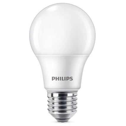 KIT 3x LED glödlampa Philips A60 E27/8W/230V 6500K