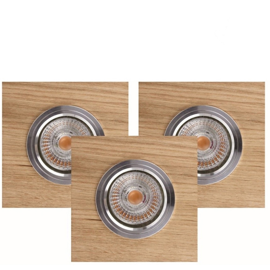 KIT 3x LED infälld belysning VITAR 1xGU10/5W/230V CRI 90 ek