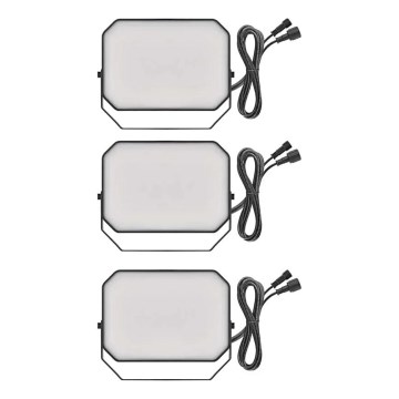 KIT 3x LED RGBIC Ljusreglerad utomhus strålkastare GoSmart LED/14W/230V 3000-6500K IP65 Wi-Fi Tuya