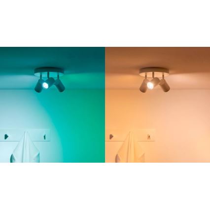 KIT 3x LED RGBW dimbar lampa PAR16 GU10/4,7W/230V 2200-6500K Wi-Fi - WiZ