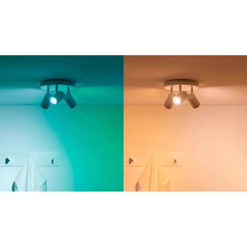 KIT 3x LED RGBW dimbar lampa PAR16 GU10/4,7W/230V 2200-6500K Wi-Fi - WiZ