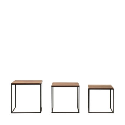 KIT 3x Soffbord brun