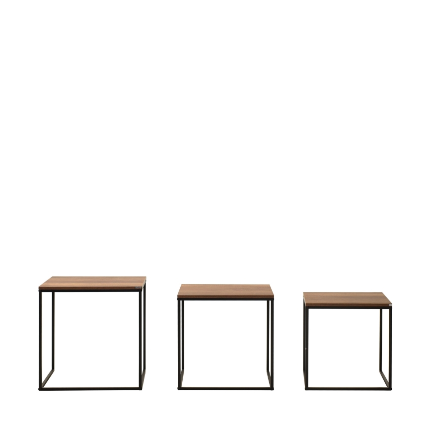 KIT 3x Soffbord brun