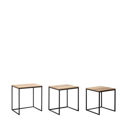 KIT 3x Soffbord brun