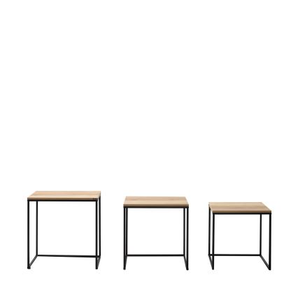 KIT 3x Soffbord brun