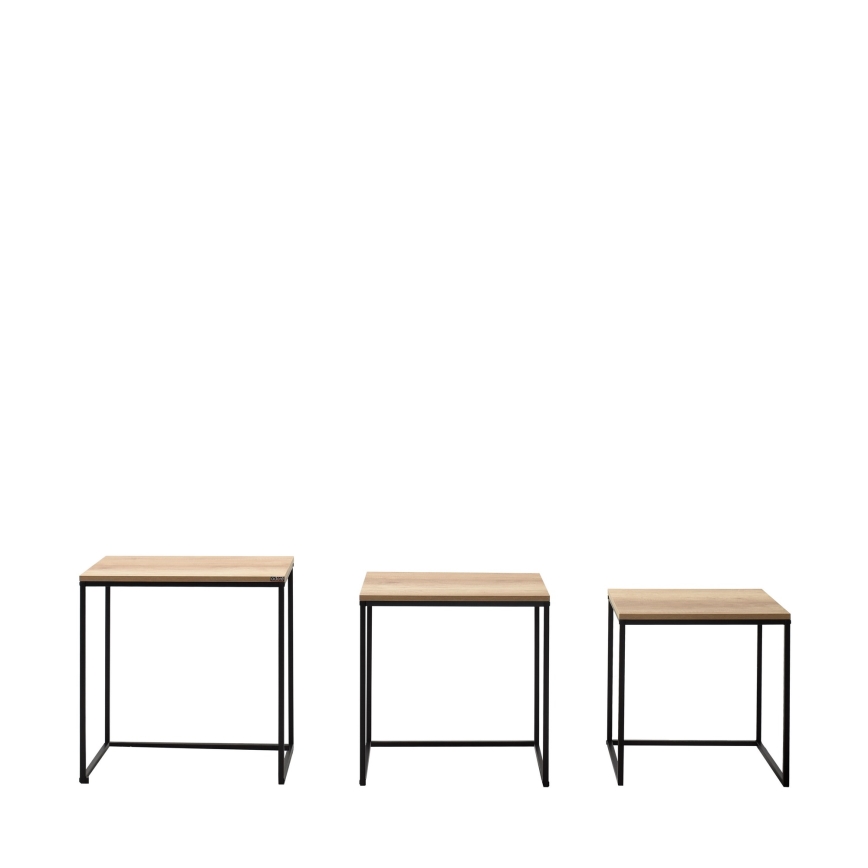 KIT 3x Soffbord brun